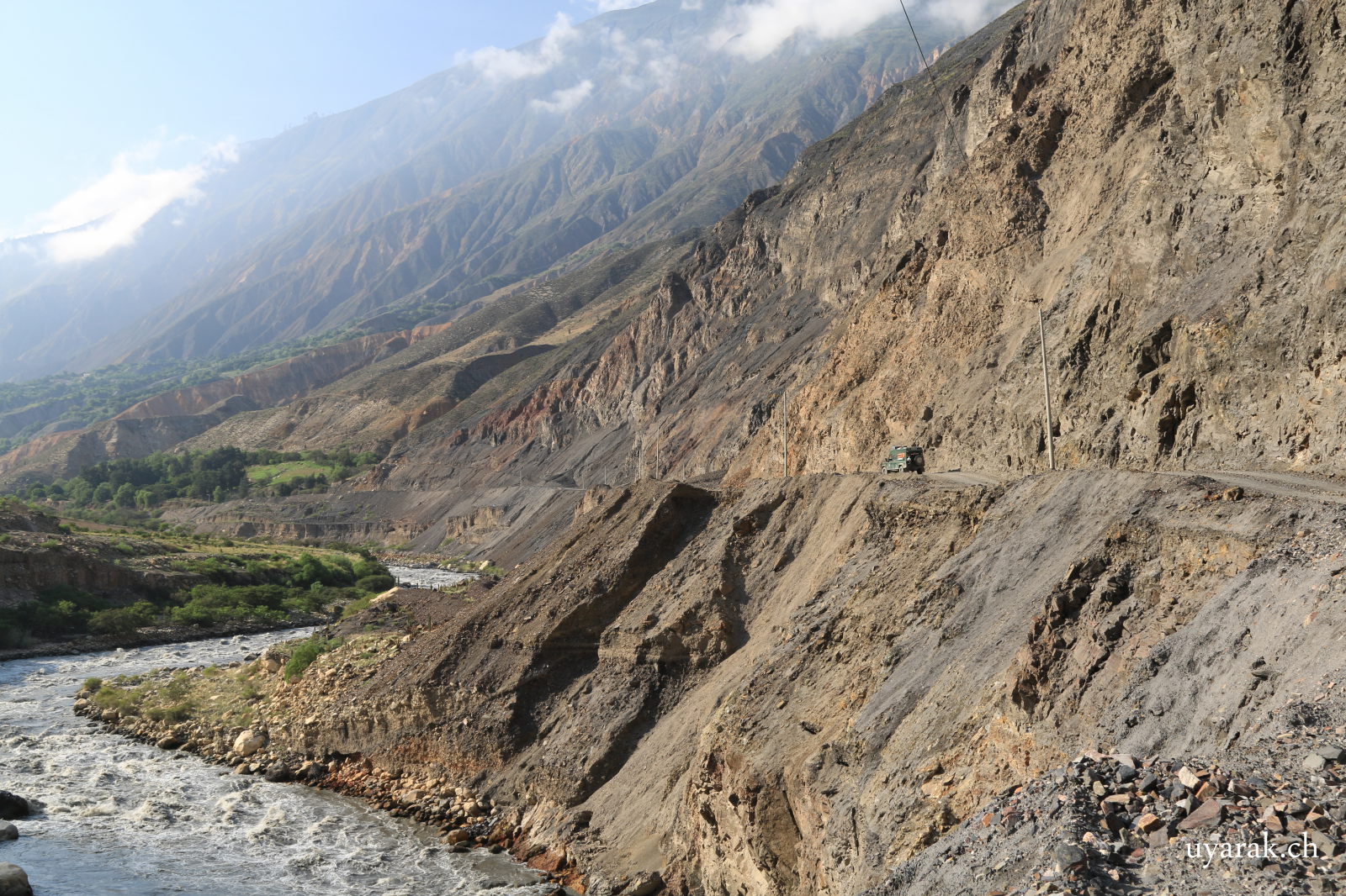 Der Río Santa bildet die Grenze zwischen Corillera Blanca und Cordillera Negra