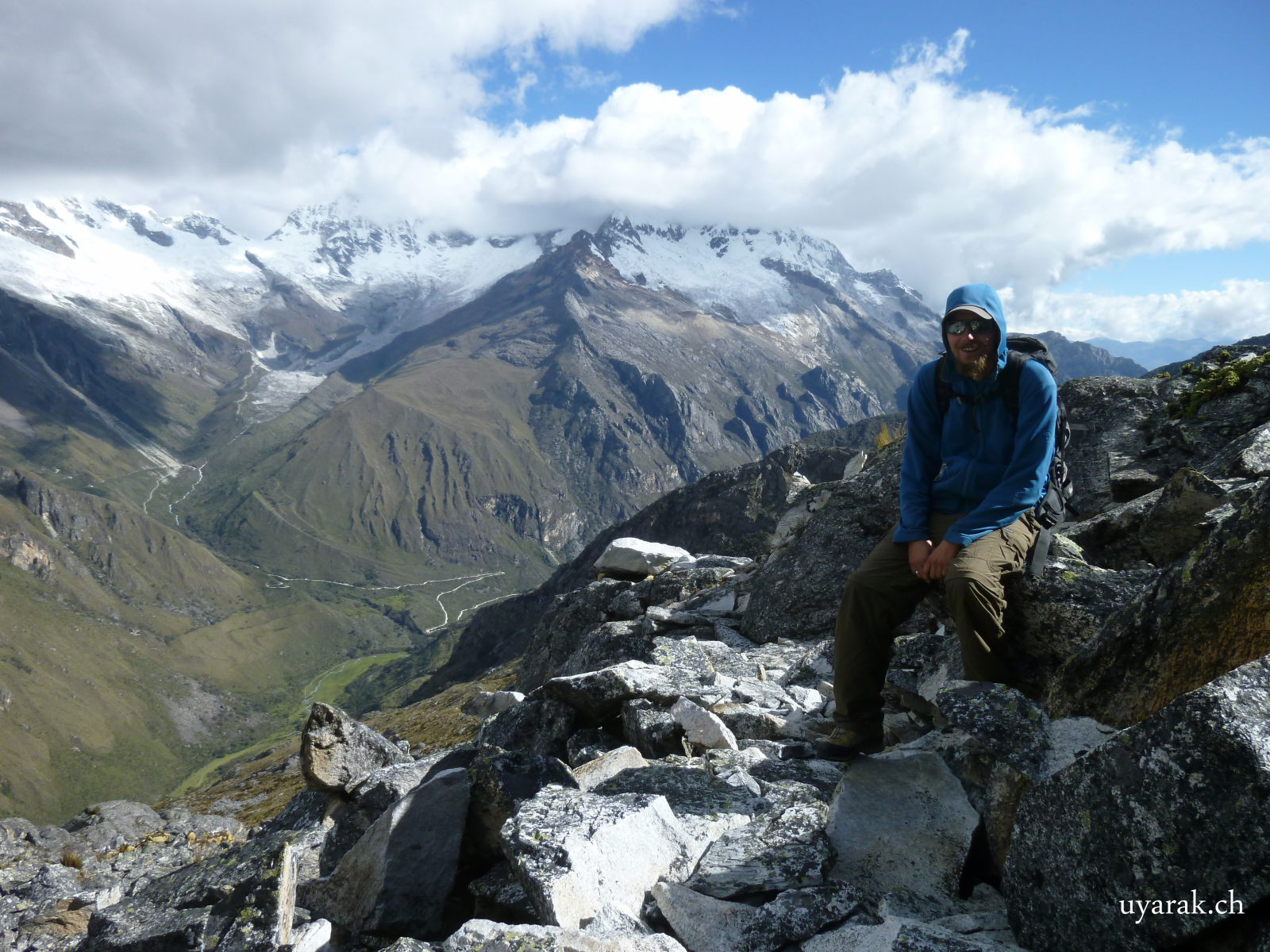 Dünne Luft auf 4800 m, Corillera Blanca, Peru