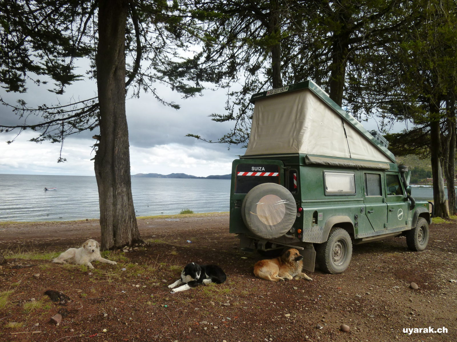 Camping am Lago Titicaca bei Copacabana, Bolivien