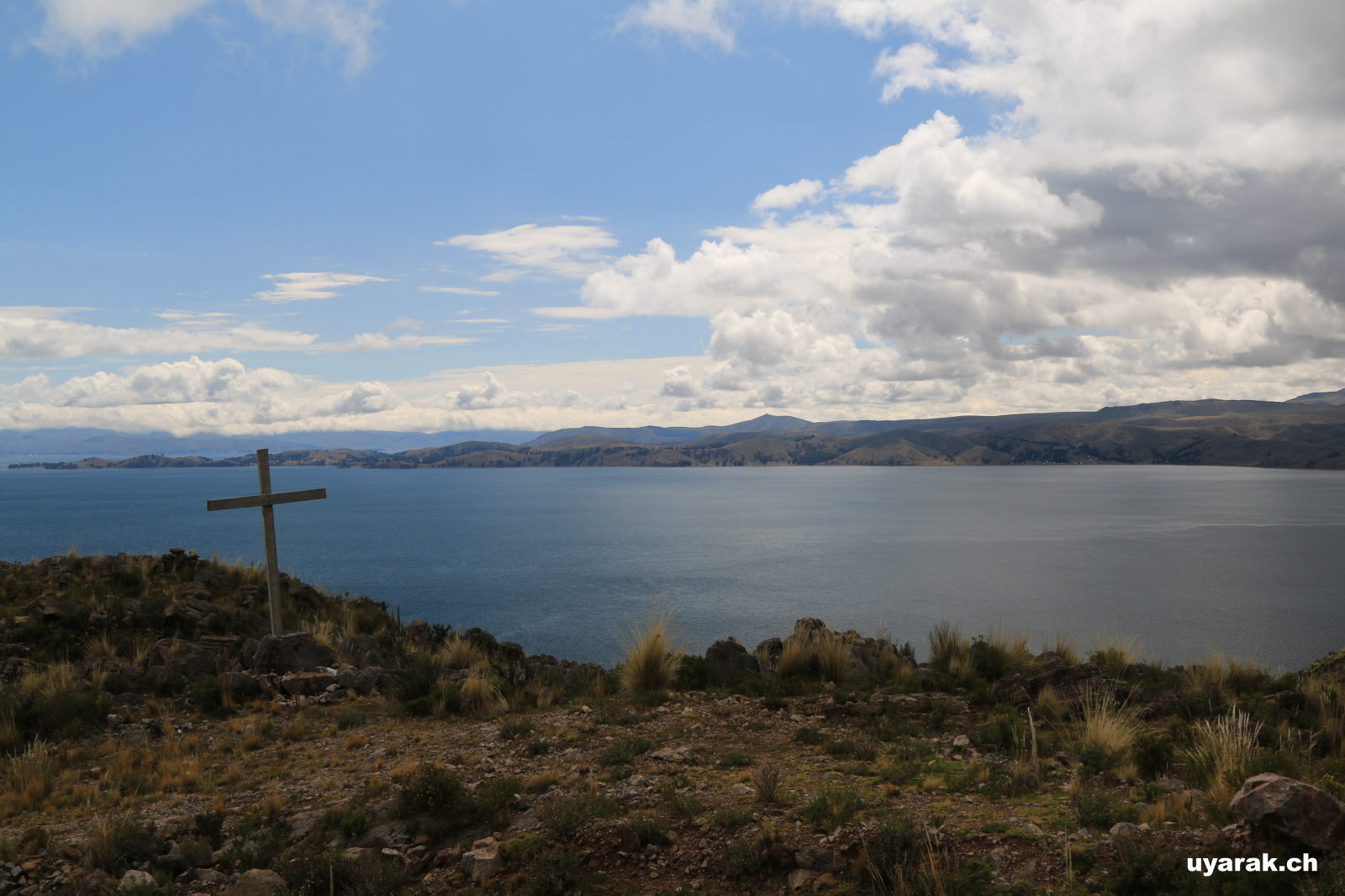 Am Titicaca-See entlang auf der Copacabana Halbinsel, Bolivien