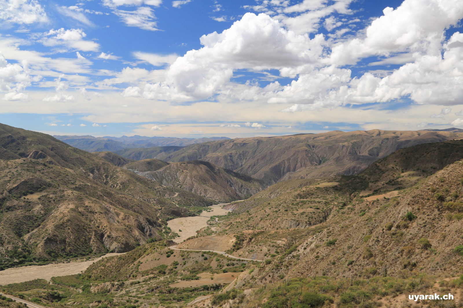 Auf dem Weg von Sucre zurück nach Potosí, Bolivien