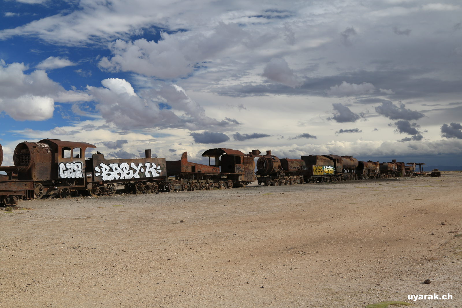 Zugfriedhof bei Uyuni, Bolivien