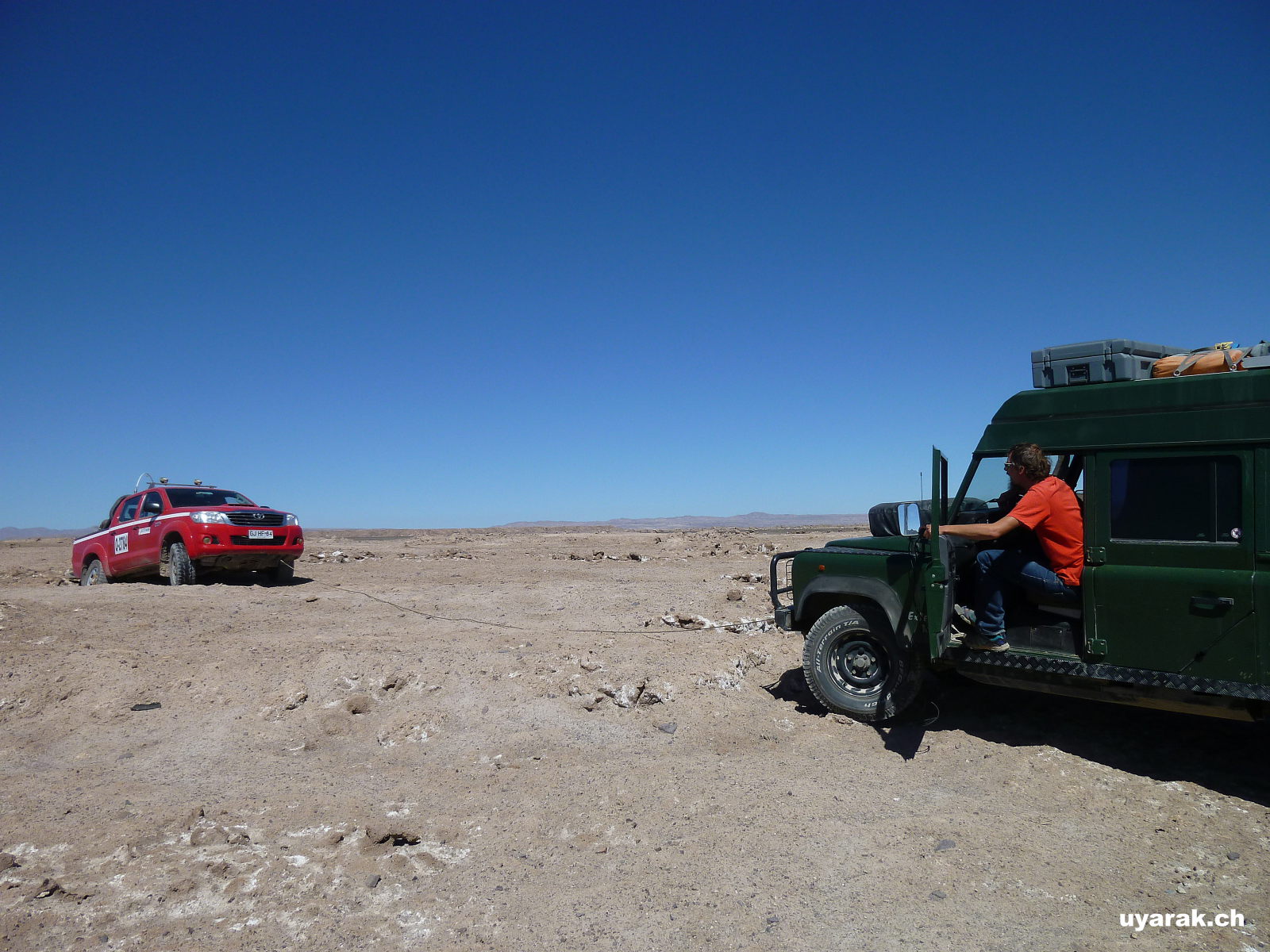 Toyota-Bergung in der Atacama Wüste, Chile