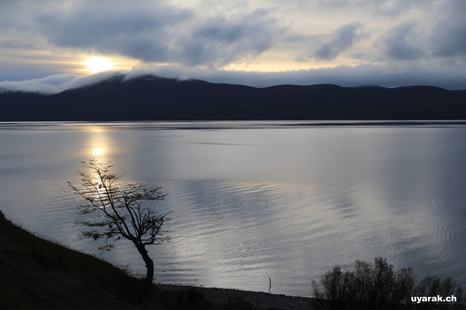 Lago Fagnano, Tierra del Fuego, Argentinien 