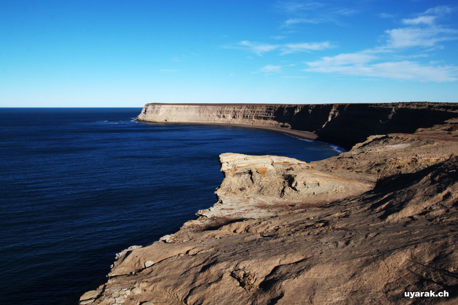 Steilküste bei Punta Ninfas, Argentinien 