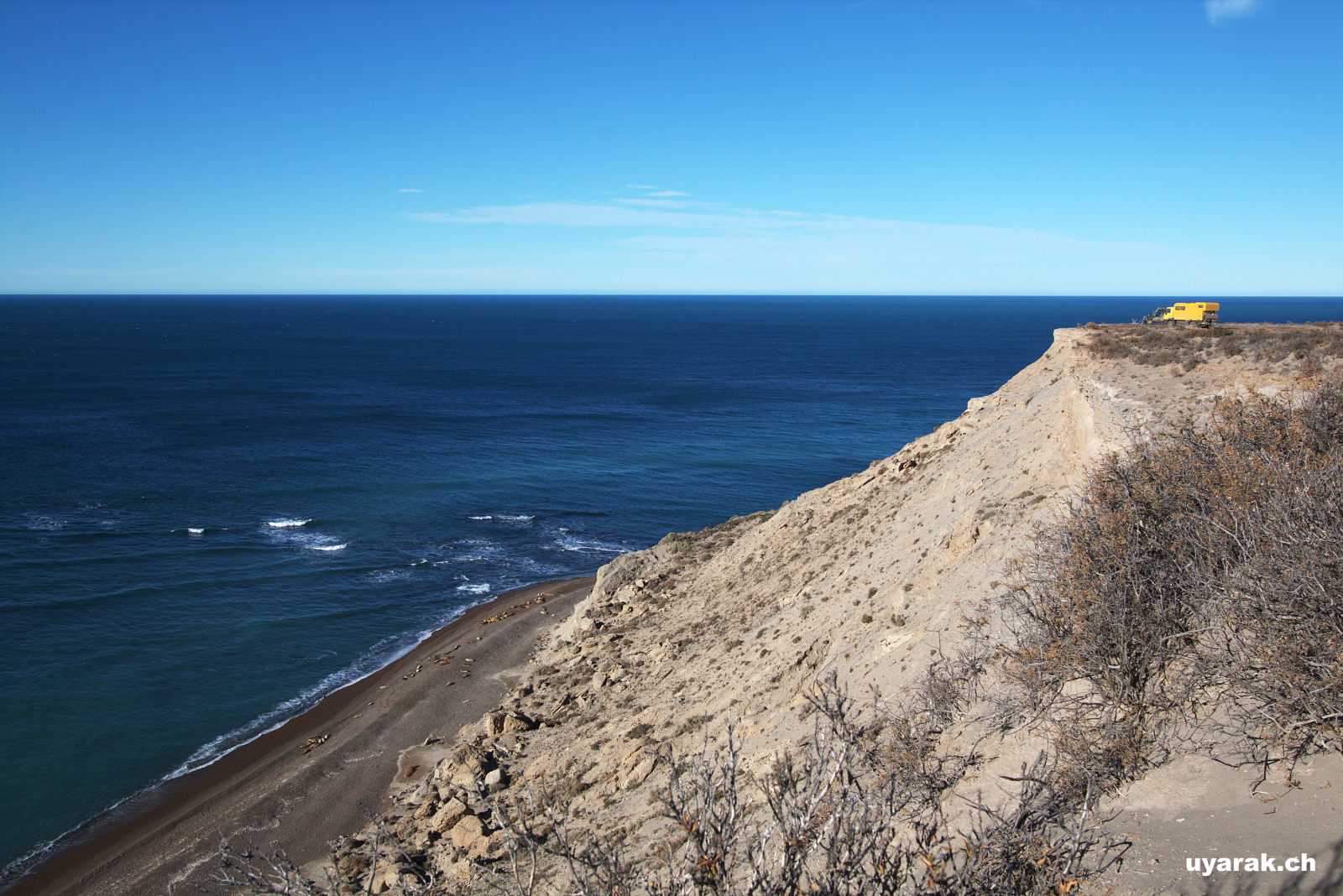 Camping bei Punta Ninfas, Argentinien 