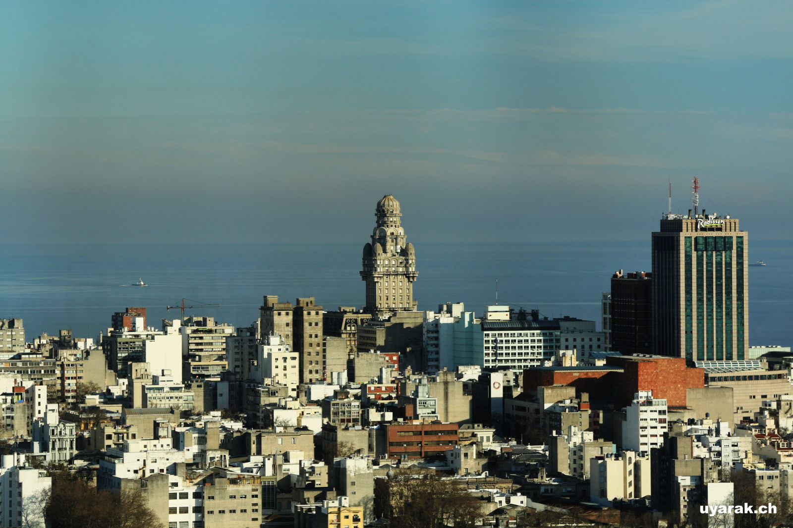 Blick vom Torre Antel über Montevideo, Urugua