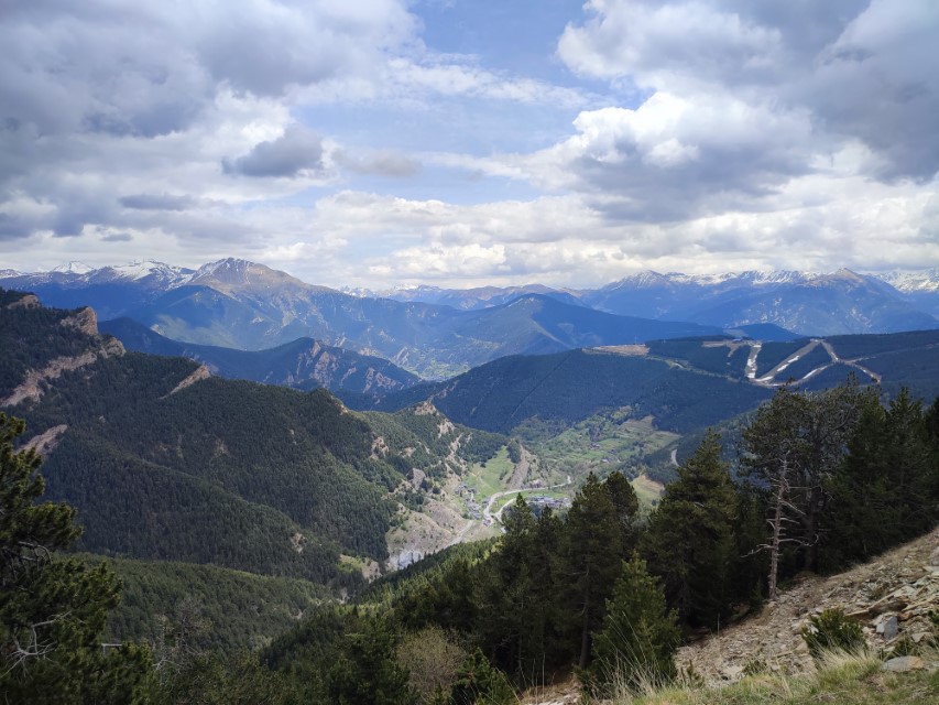 Blick vom Coll de la Botella 